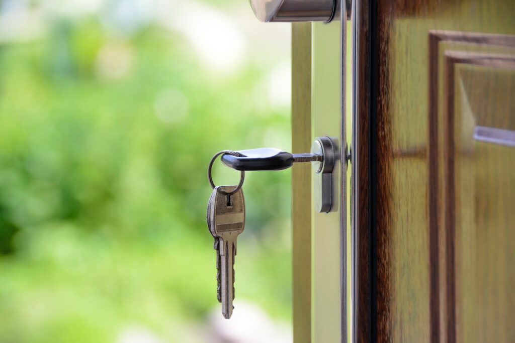 Key in Door Property Transfer